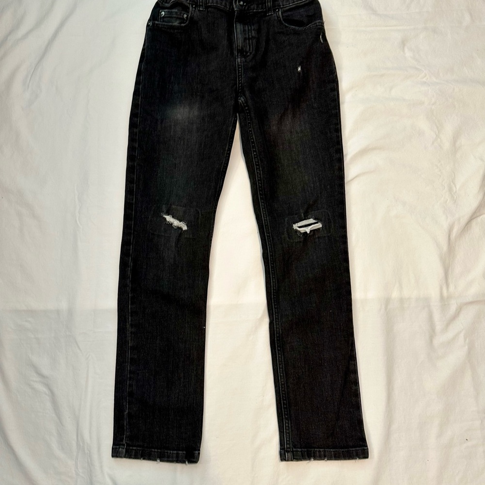 NWT Wonder Nation Boy's Size 14 Dark Wash SLIM Jeans Denim Adjustable Waist